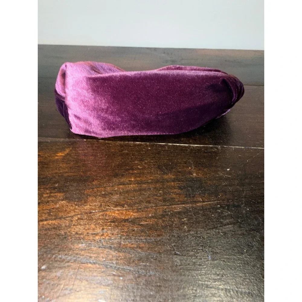 Zara Fragrances Purple Velvet Cosmetic Bag Love Gold Charm Makeup Pouch Zip Mini